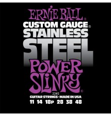Ernie Ball 2245 струны для эл.гитары Stainless Steel Power Slinky (11-14-18p-28-38-48)