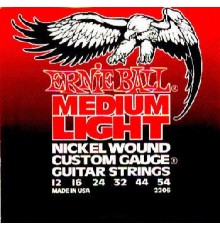 Ernie Ball 2206 струны для эл.гитары Nickel Wound Medium Light (12-16-24w-32-44-54)