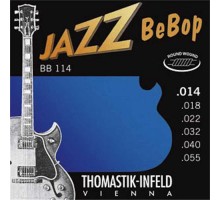 Thomastik BB114 Jazz BeBob Комплект струн для электрогитары, Medium, сталь/никель, 14-55