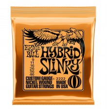 Ernie Ball 2222 струны для эл.гитары Nickel Wound Hybrid Slinky (9-11-16-26-36-46)