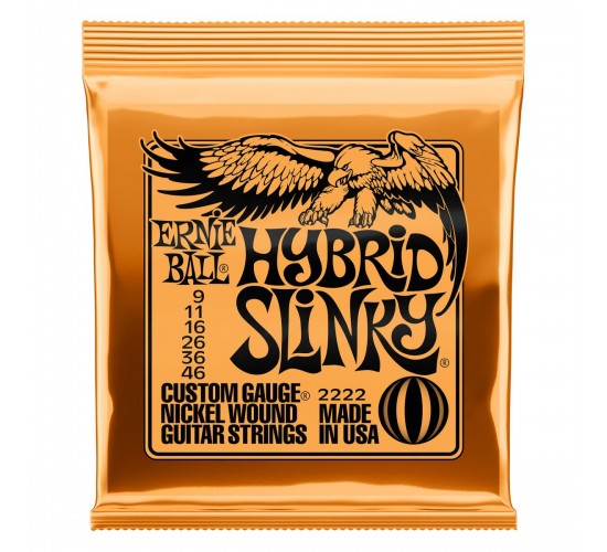 Ernie Ball 2222 струны для эл.гитары Nickel Wound Hybrid Slinky (9-11-16-26-36-46)