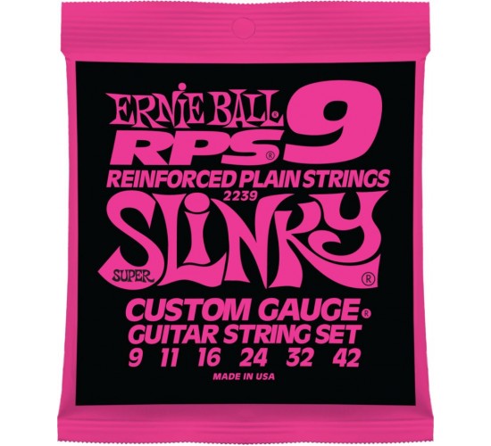 Ernie Ball 2239 струны для эл.гитары RPS9 Super Slinky (9-11-16-24w-32-42)