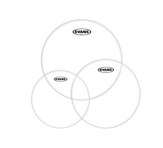 Evans ETP-G2CLR-F Набор пластика для том барабана, G2 Clear Fusion 10«/12»/14"