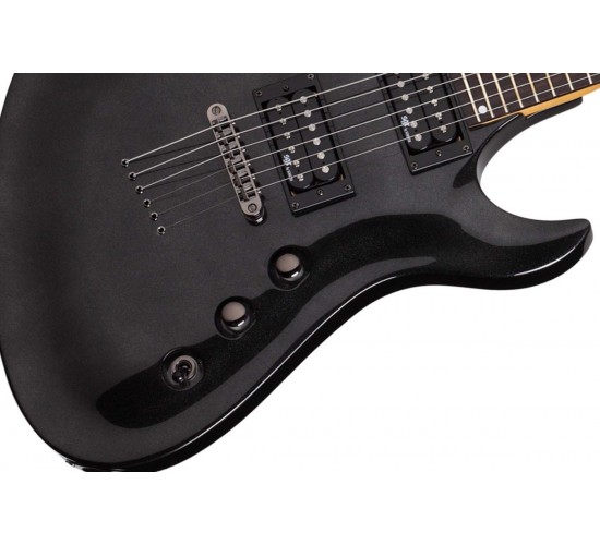 Schecter SGR AVENGER MBLK электрогитара, цвет металлический черный