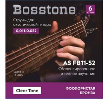 Bosstone Clear Tone AS FB11-52 Струны для акустической гитары фосфор бронза калибр 0.011-0.052