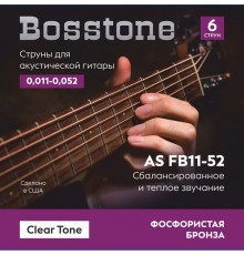 Bosstone Clear Tone AS FB11-52 Струны для акустической гитары фосфор бронза калибр 0.011-0.052