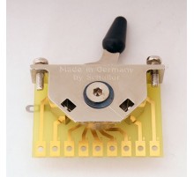 Schaller 15310005 Megaswitch E+ Переключатель 5-ти позиционный, универсальный, никель