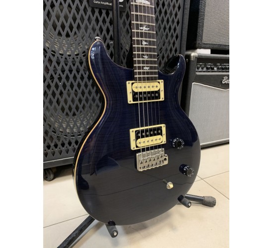 PRS SE Santana Whale Blue электрогитара, цвет чёрный, Корея USED