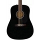 Fender CD-60S Black WN акустическая гитара, цвет черный
