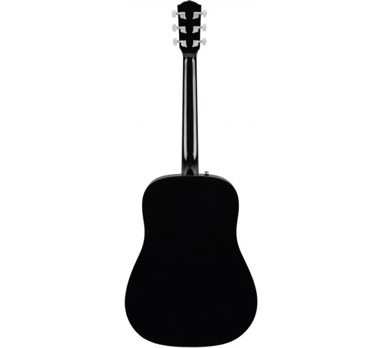 Fender CD-60S Black WN акустическая гитара, цвет черный