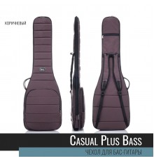 Bag&Music BM1193 Bass Casual Plus Чехол для бас-гитары, лёгкий, цвет коричневый