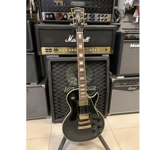 Grass Roots Les Paul Custom G-LP-60C электрогитара, цвет черный, Корея USED