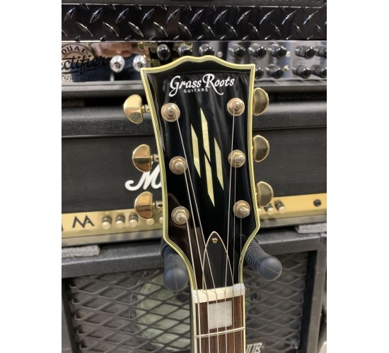 Grass Roots Les Paul Custom G-LP-60C электрогитара, цвет черный, Корея USED