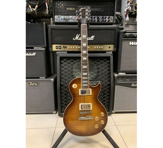 Gibson Les Paul Standard Premium Plus Tobacco Sunburst электрогитара, США, 2001г USED