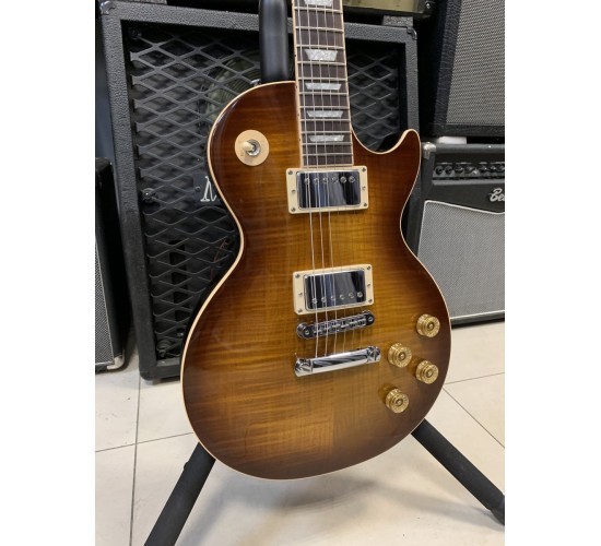 Gibson Les Paul Standard Premium Plus Tobacco Sunburst электрогитара, США, 2001г USED