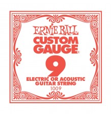 Ernie Ball 1009 струна для электро и акустических гитар. Сталь, калибр .009