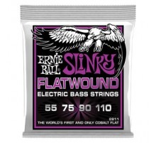 Ernie Ball 2811 струны для бас-гитары Power Slinky Flatwound Bass (55-75-90-110)