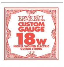 Ernie Ball 1118 струна для электро и акустических гитар. Сталь, калибр .018