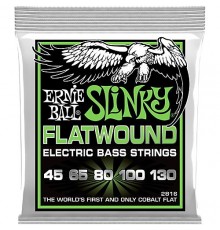 Ernie Ball 2816 струны для 5-cтрунной бас-гитары Regular Slinky Flatwound Cobalt (45-65-80-100-130)