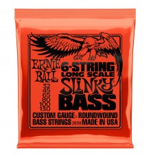 Ernie Ball 2838 струны для 6-струнной бас-гитары Nickel Wound Bass Long Scale Slinky 6 (37 1/4") (32-45-65-80-100-130)