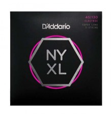 D'Addario NYXL45130SL Комплект струн для 5-струнной бас-гитары, Super Long Scale, Regular Light, 45-130