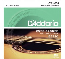 D'Addario EZ920 AMERICAN BRONZE 85/15 Струны для акустической гитары Medium Light 12-54