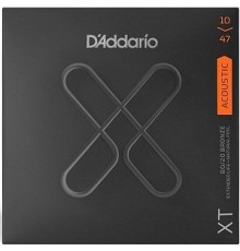 D'Addario XTABR1047 XT Комплект струн для акустической гитары, бронза 80/20, 10-47, с покрытием
