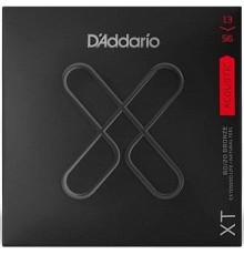 D'Addario XTABR1356 XT Комплект струн для акустической гитары, бронза 80/20, 13-56, с покрытием