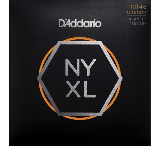 D'Addario NYXL1046BT Комплект струн для электрогитары, никелированные, Balanced Tension, 10-46.