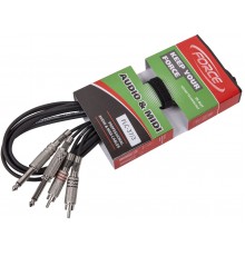 Force FLC-37/3 аудио шнур 2хRCA - 2xJack mono, 3,0м