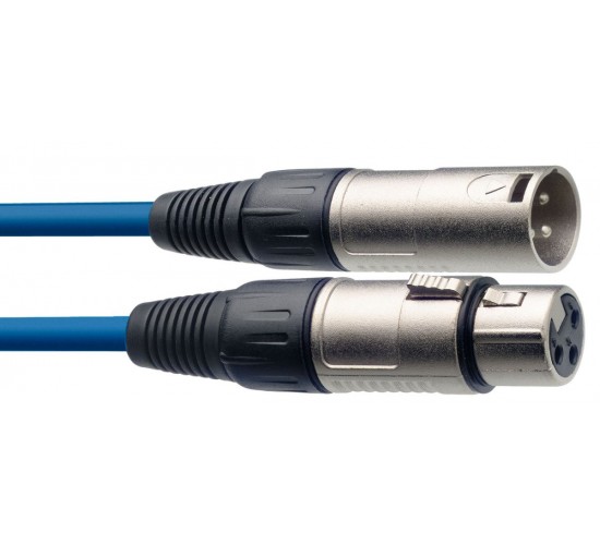 Stagg SMC3 CBL микрофонный шнур, xlr-xlr, длина 3 метра, цвет синий