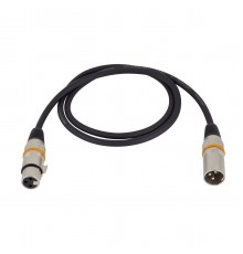 Rockcable RCL30351 D6 Микрофонный кабель XLR(М) XLR( F) 1 метр. Металл. корп.