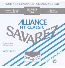 Savarez 540J Alliance HT Classic Blue high tension струны для классической гитары нейлон