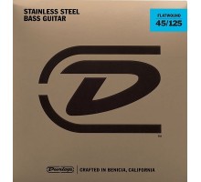 Dunlop DBFS45125M Flatwound Medium Scale Комплект струн для 5-струной бас-гитары, сталь, 45-125