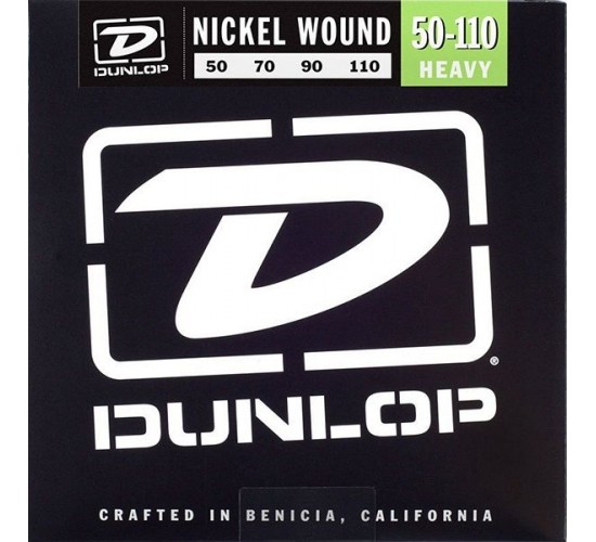 Dunlop DBN50110 Комплект струн для бас-гитары, никелированные, Heavy, 50-110