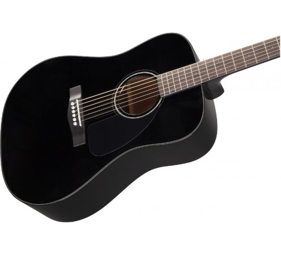 Fender CD-60 Dread V3 DS BLK WN акустическая гитара, цвет черный