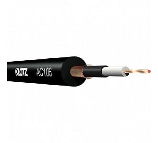 Klotz AC106SW Кабель инструментальный 0,22мм2, черный