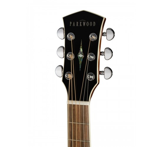 Parkwood P620 акустическая гитара, с футляром, цвет натуральный, отделка глянцевая