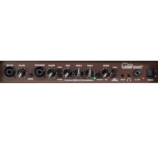 Laney LA30D комбоусилитель для акустических инструментов 2 канала, 30 Вт, 2х6"