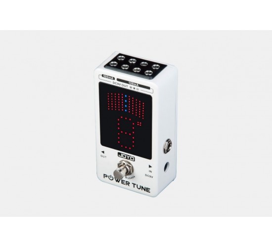 Joyo JF-18R-Power-Tune Тюнер педальный со встроенным блоком питания на 8 педалей