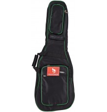 Force DLX-E GR чехол для электрогитары, цвет черный с зеленым кантом