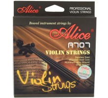 Alice A707 Комплект струн для скрипки размером 4/4, среднее натяжение, металл