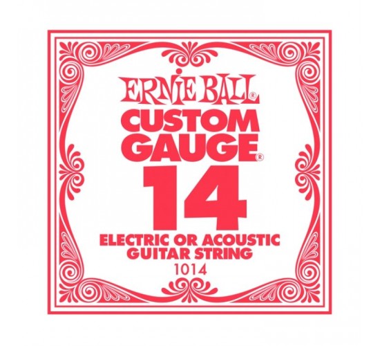 Ernie Ball 1014 струна для электро и акустических гитар. Сталь, калибр .014