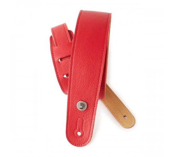 Planet Waves 20GL02 Slim Garment Ремень для гитары, кожа, красный