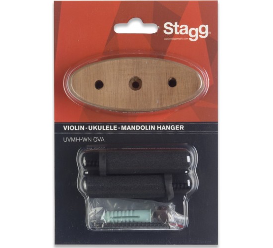 Stagg UVMH-WN OVA настенный держатель для укулеле, мандолины и скрипки