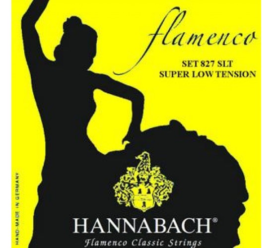 Hannabach 827SLT Yellow FLAMENCO Струны для классической гитары желтый нейлон/посеребренные
