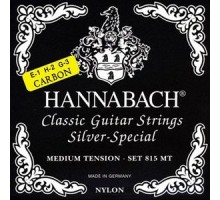Hannabach 815MTC CARBON Black SILVER SPECIAL Комплект струн для классической гитары, карбон/посер.