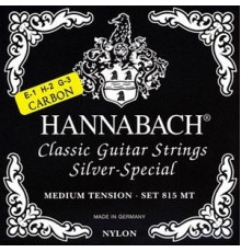Hannabach 815MTC CARBON Black SILVER SPECIAL Комплект струн для классической гитары, карбон/посер.