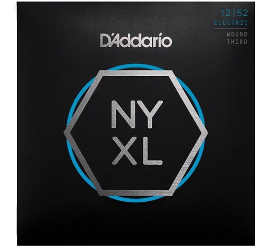 D'Addario NYXL1252W комплект струн для электрогитары, Light, опл.3-ей струны, 12-52
