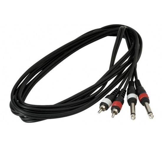 Rockcable RCL20934 D4 шнур 2 х джека - 2 х RCA 3 м